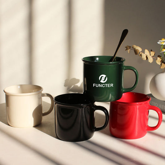 12 oz. Colorful Porcelain Cup Ceramic Water Cup Premium Cup