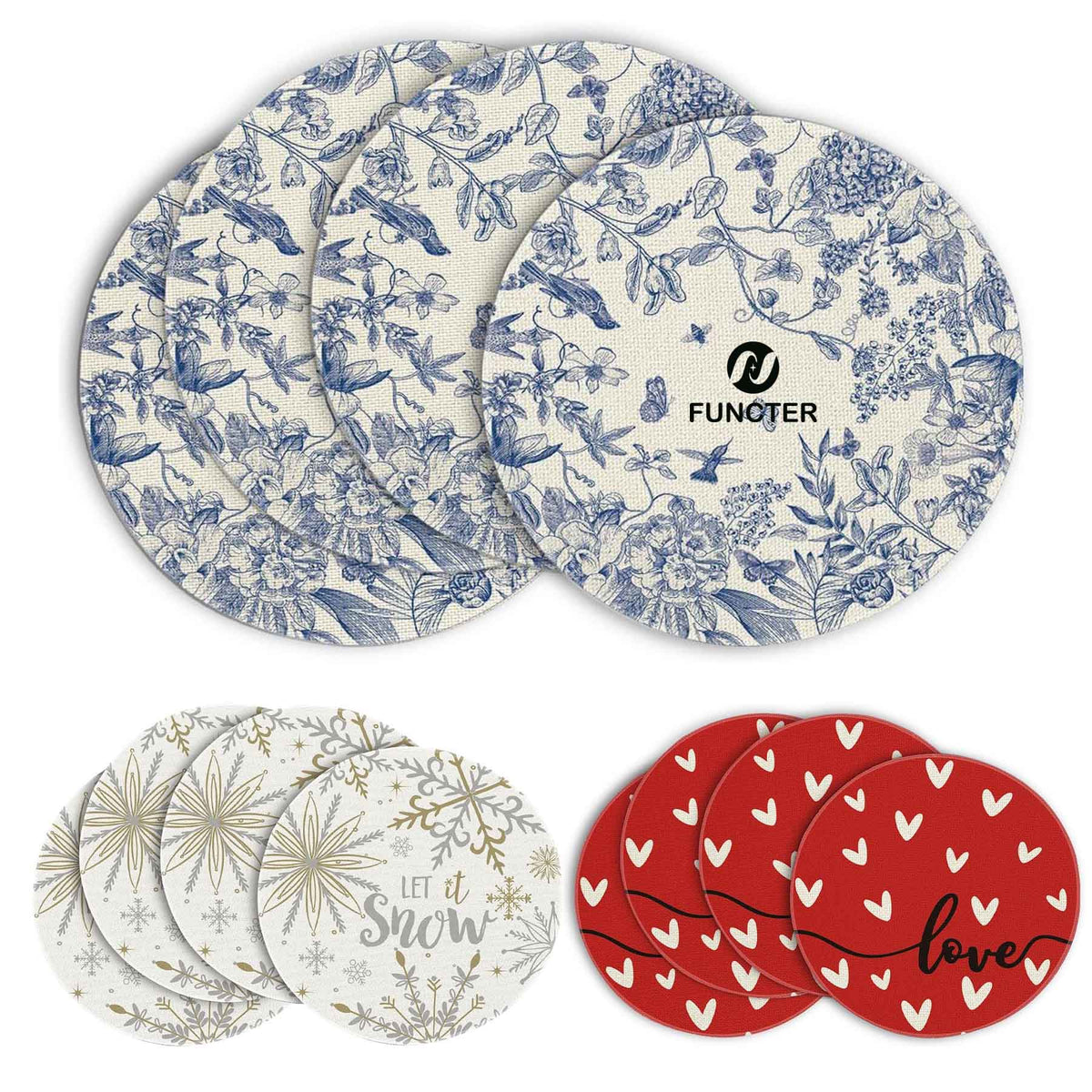 Custom Round Table Placemat Pot Mat Holder Diameter 15"