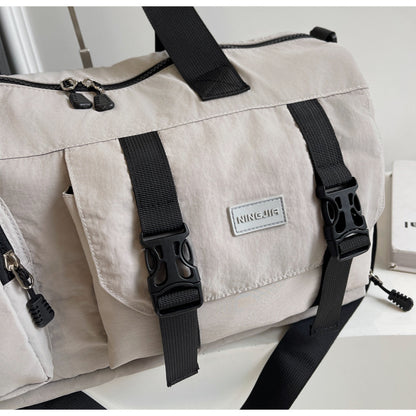 Travel Duffel Bag Sport Gym Bag Polyester Tote Bag Swimming Bag with Shoe Pouch&Wet Pocket