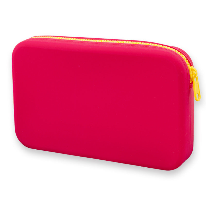 Multi Purpose Portable Silicone Zipper Organizer Bag For Samll Items and Cosmetic