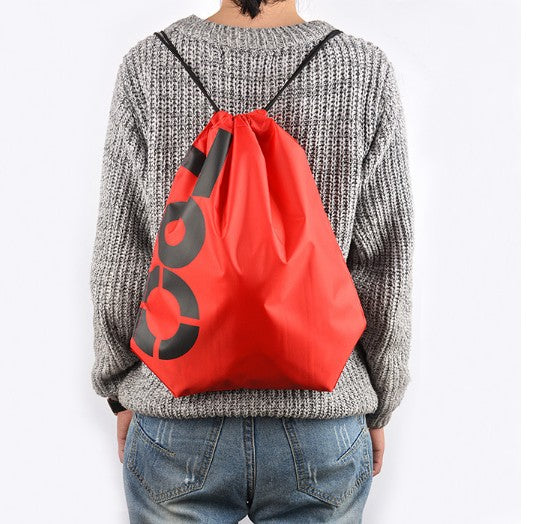 Double Shoulder Drawstring Beam Waterproof Bag