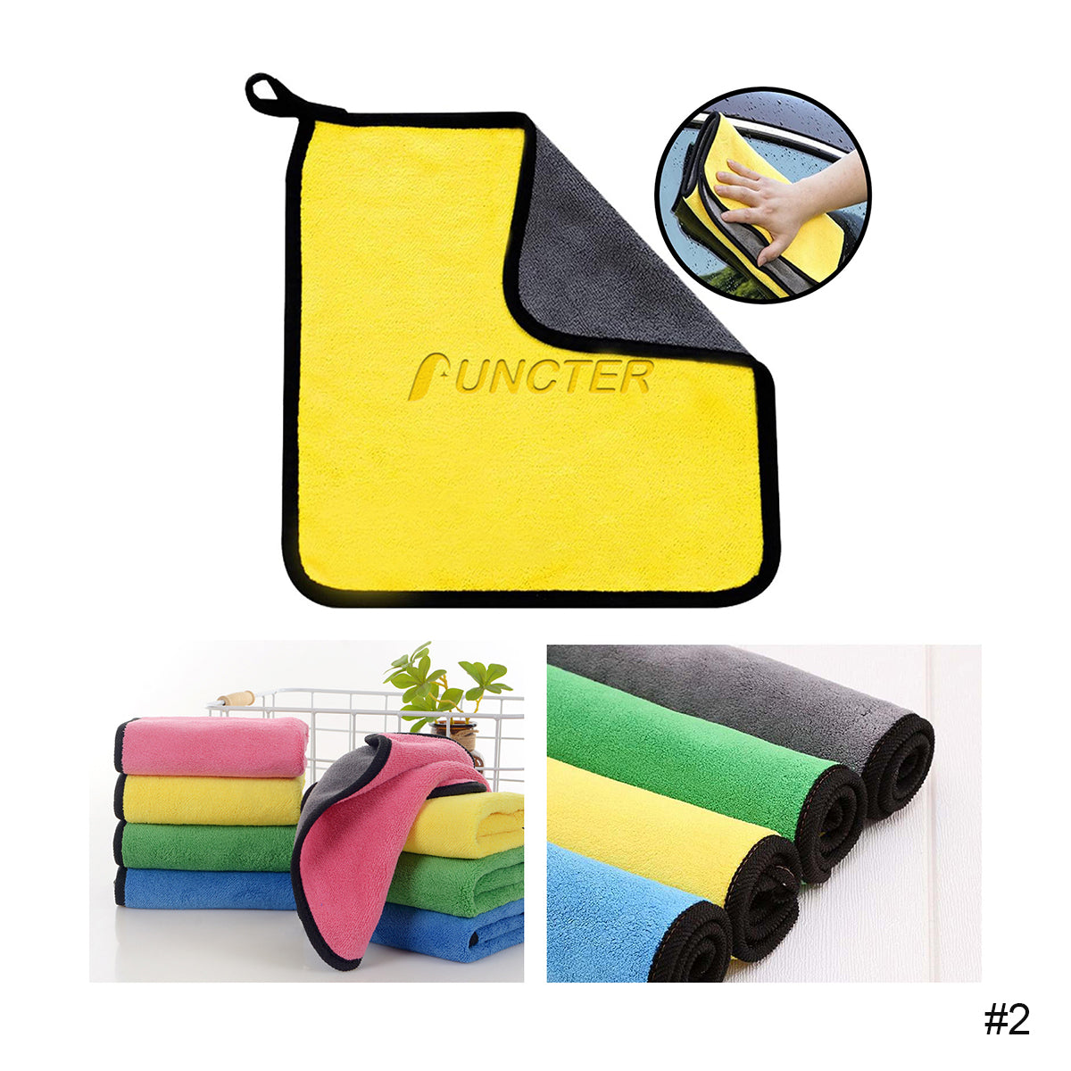 Car Wash Thickened Absorbent Towel 16 x 12"