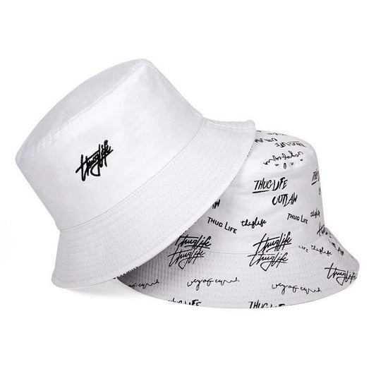 Reversible Double-Side-Wear Unisex-Adult Cotton Bucket Hat