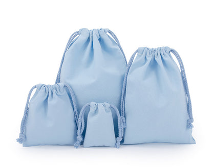 Custom Colorful 8 Oz Cotton Canvas Cloth Drawstring Bags Jewelry Wedding Candy Gift Bags