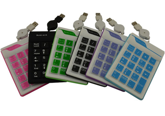 Retractable USB Silicone Numlock 19 Keys