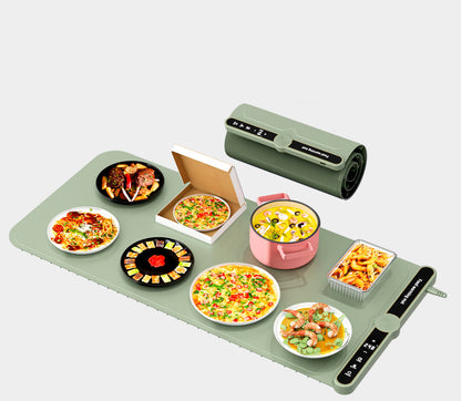 Food Warming Mat Electric Warming Tray Roll Up Food Warmers for Parties Buffet-Large Size