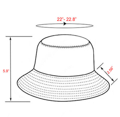 Polyester Double-Sided Wear Pride Hat Fisherman Cap