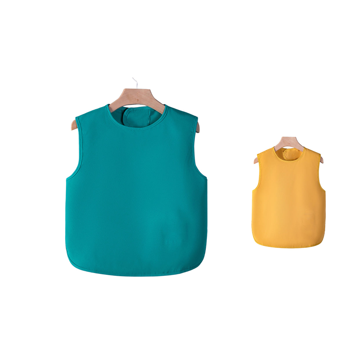 Waterproof Sleeveless Toddler Bib / Mess-Free Feeding Vest For Kids-M(2-3 Years)