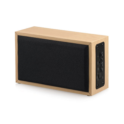 Classic Deep Bass Wood Long Square Shape Wireless Speaker