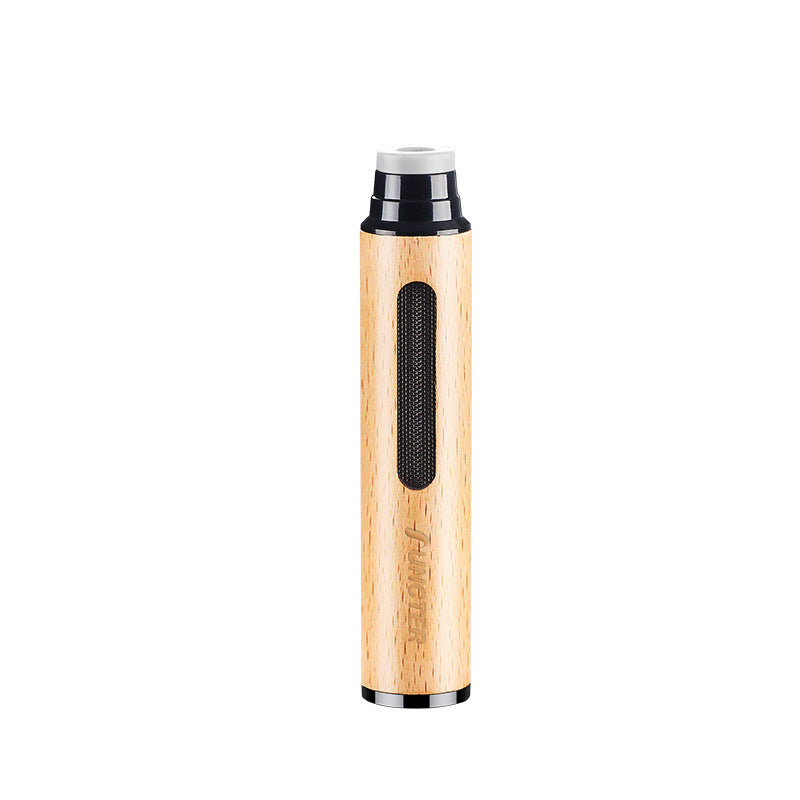 Wooden Portable Spill-proof Car Ashtray Handheld Vehicle Ashtray Holder