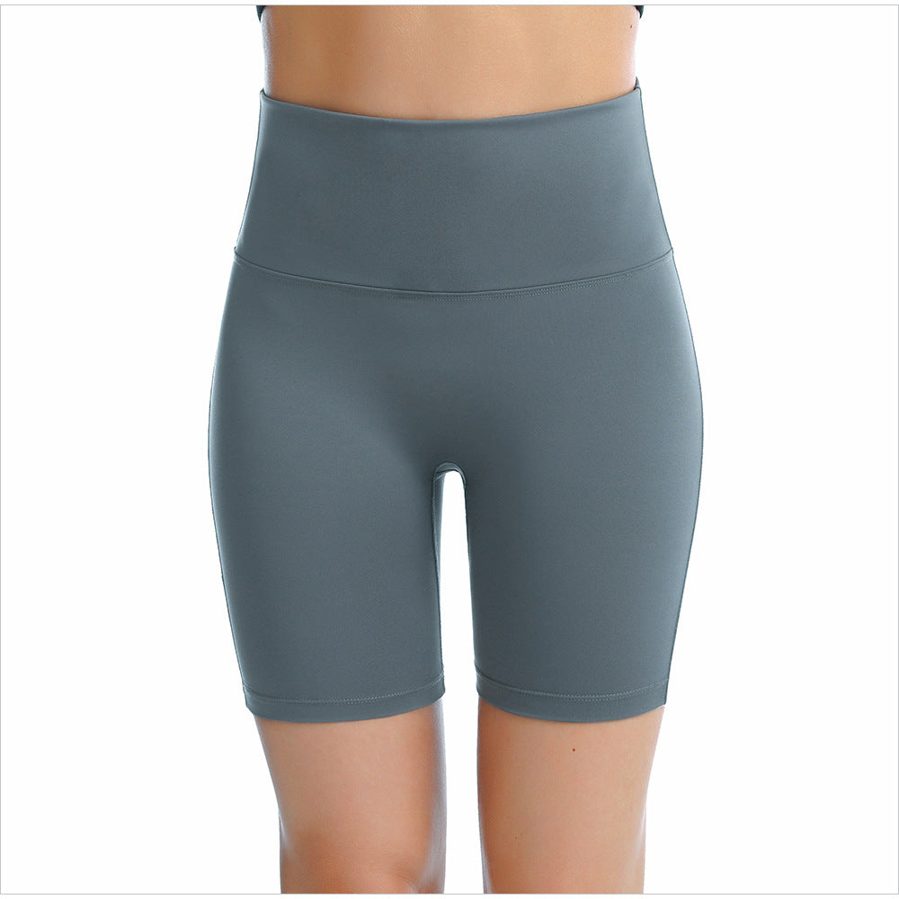 Women's Fitness High Waist Yoga Shorts Sports Tights Short Pants W/Two Pockets