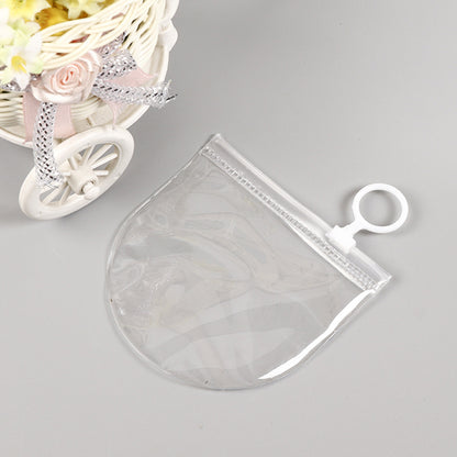 3.9 x3.9" Clear PVC Transparent Zip Lock Jewelry Bag