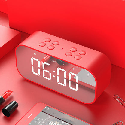 Mirror Screen Wireless Speaker Alarm Clock