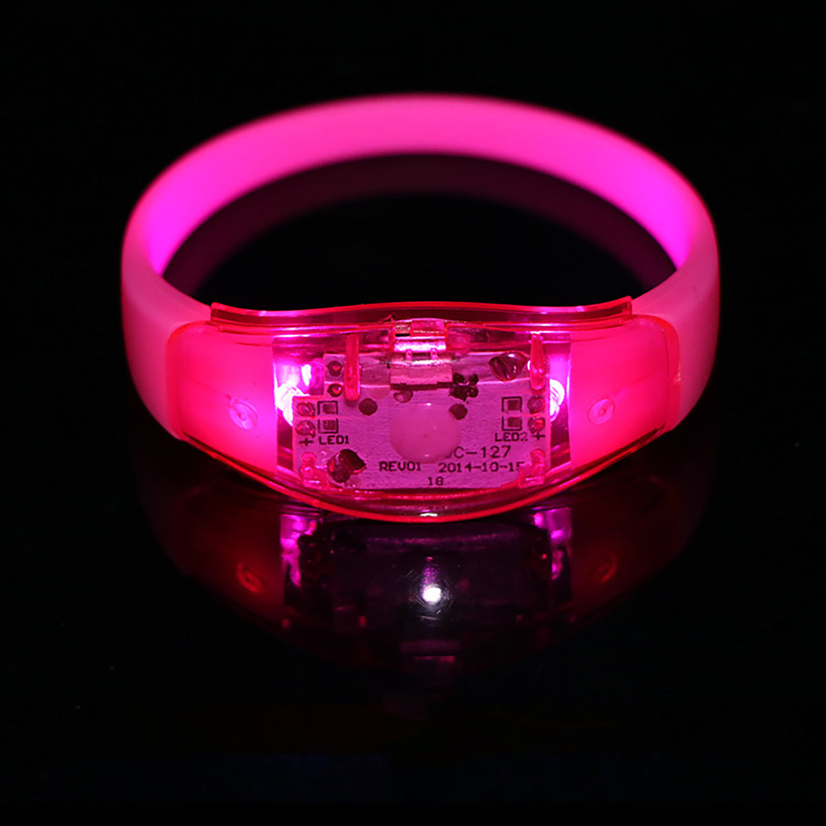 Sound control LED Luminous Silicone Bracelet Rave Concert Birthday Carnival Party Favors Gift
