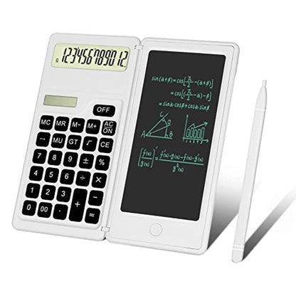 3" 1 Intelligent Folding Portable Scientific Counter Solar Calculator with LCD Writing Notepad