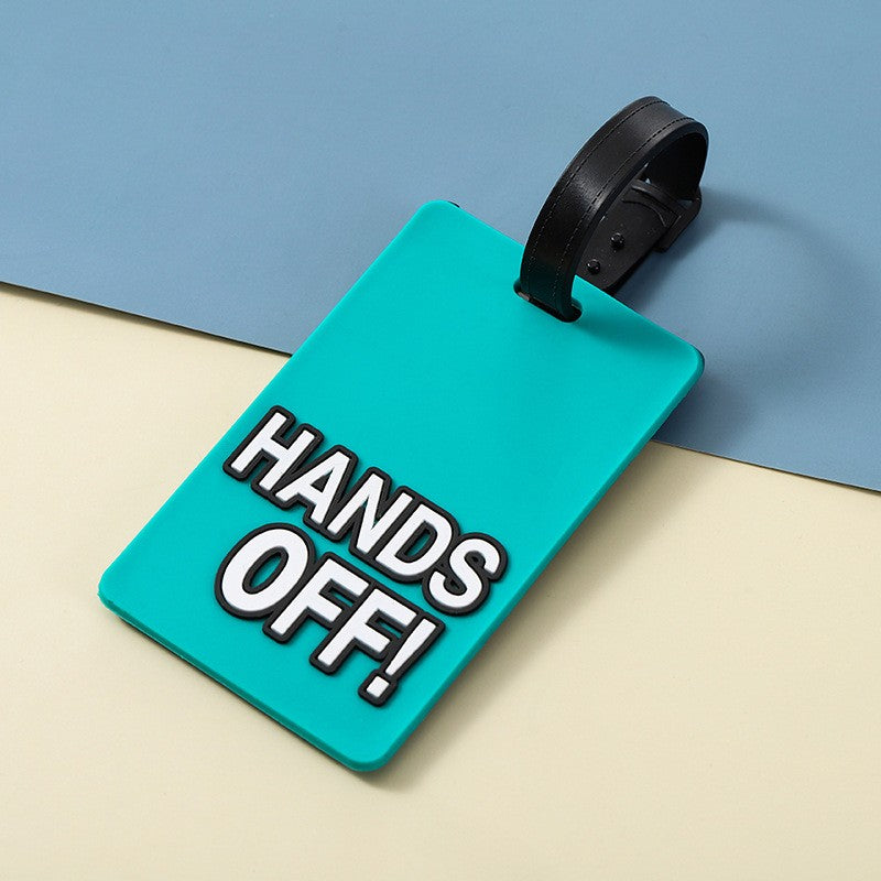 3D Raised Soft PVC Luggage Tag For Suitcase Travel Baggage Identification