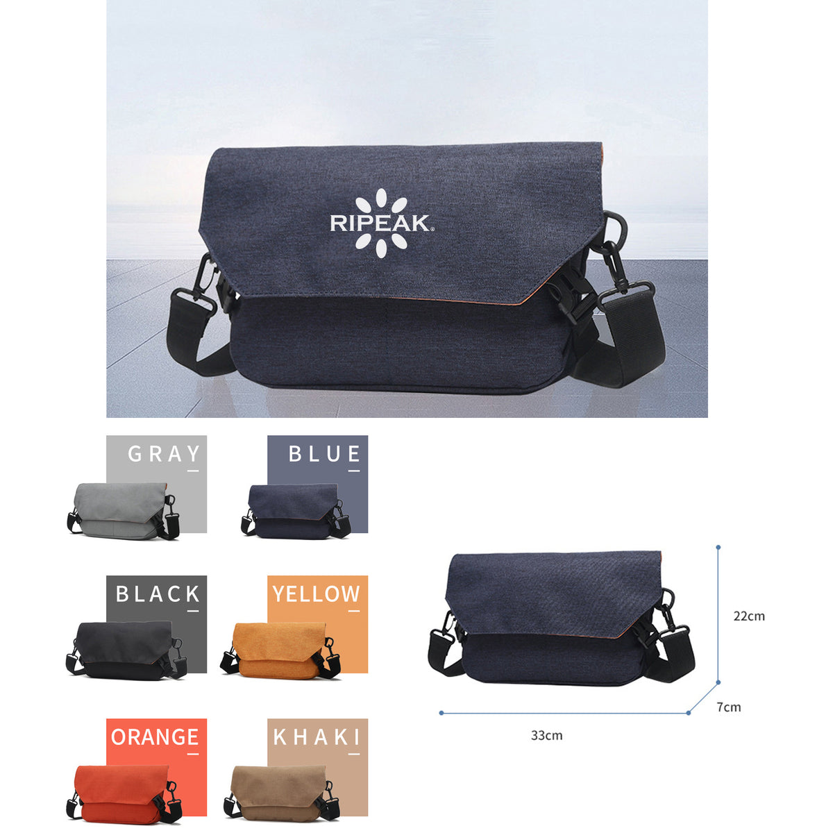 Polyester Mini Crossbody Bag Single Shoulder Bag Daily Cell Phone Purse Bag Stadium Approved Bag