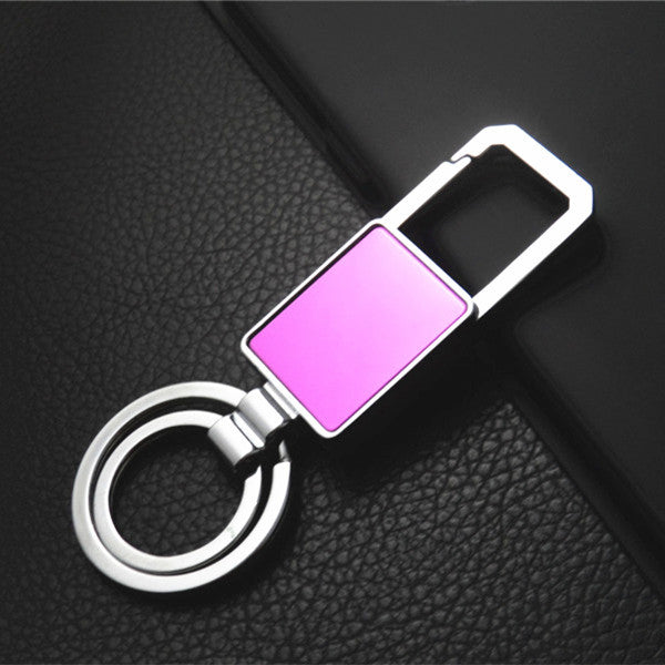 Auto Keychain Rotating Rectangle Shape Key Ring With Hook