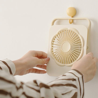 Rechargeable Desktop Fan Mini Hanging Fan Square Shape Fan