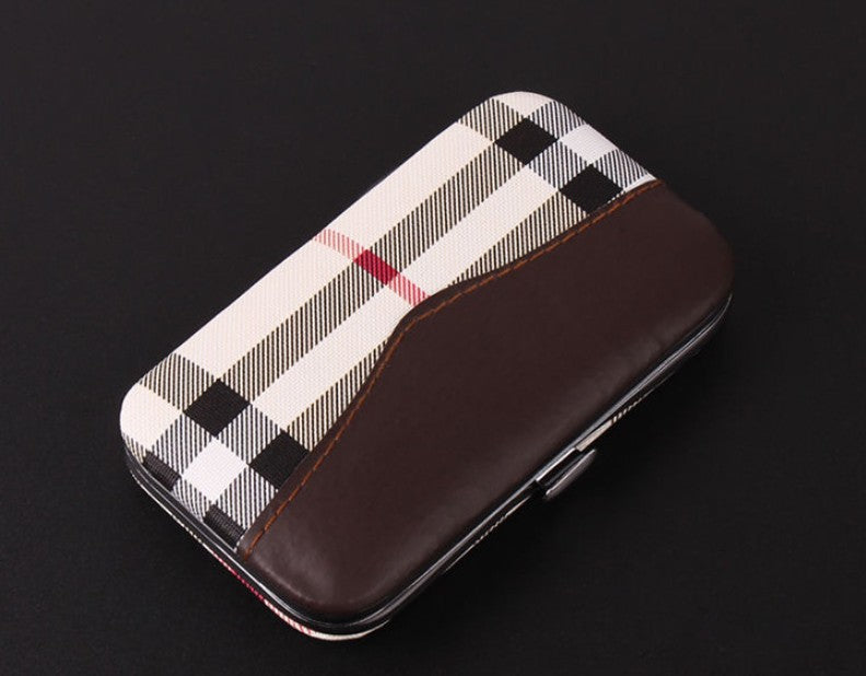 Brown/White Blank Front View