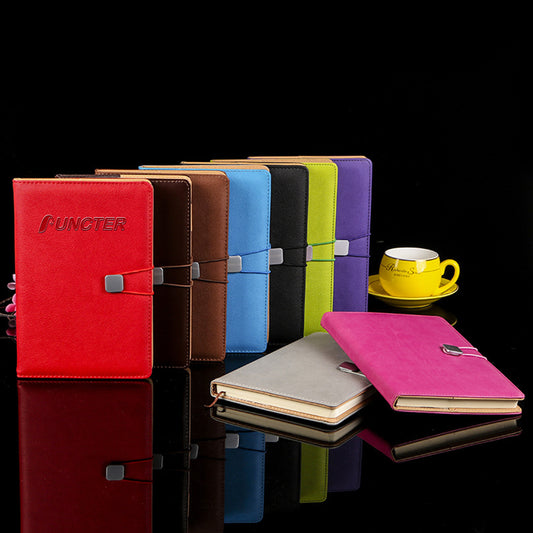Lychee Grain PU Leather A5 Notepad