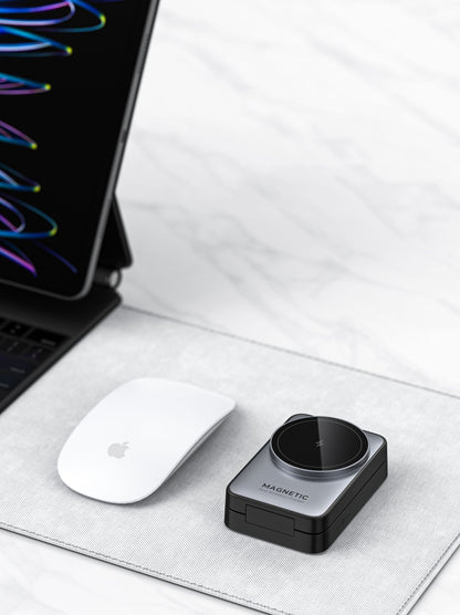 Magnetic 3" 1 Wireless Charging Station Travel Charger For Multiple Devices W/Night Light