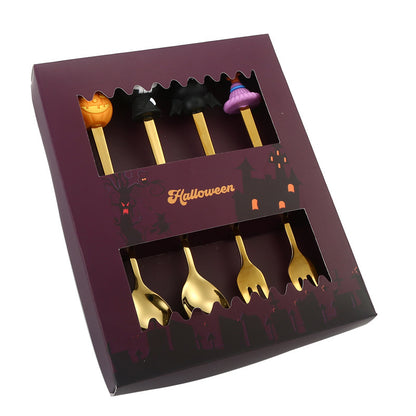 Stainless Steel Christmas Tableware Spoon/Fork Set Stainless Steel Flatware