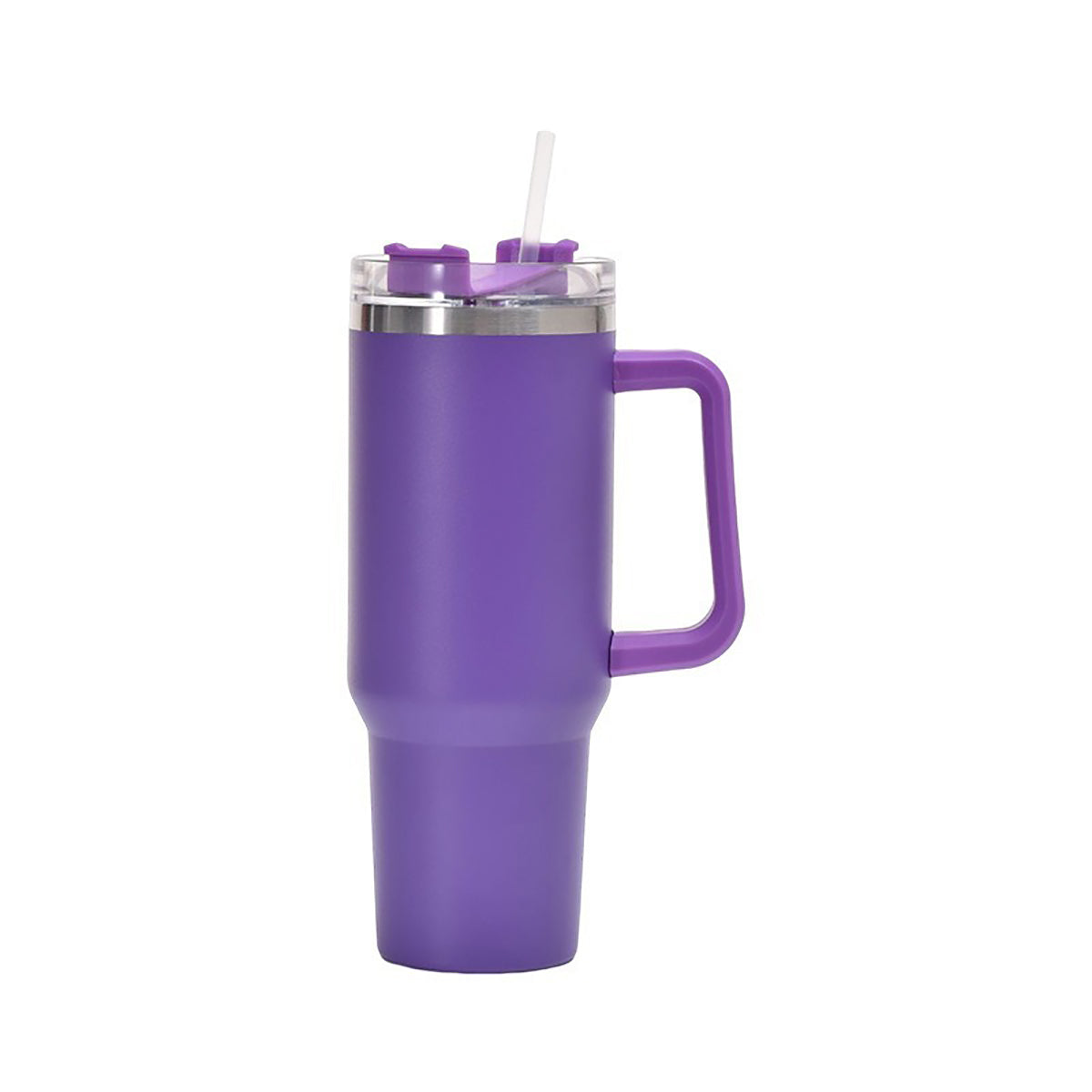 40 Oz/1200ml Car Tumbler Insulated Stainless Steel Water Bottle With Handle & Lid & Straw