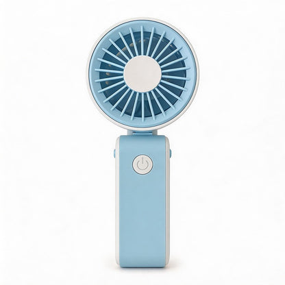 Folding Summer Mini Handheld Rechargeable Portable Fan W/ Layards