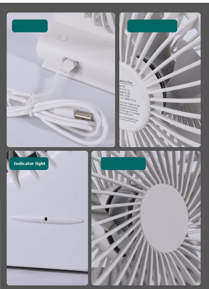 Mini Desk Fan USB Rechargeable Fan
