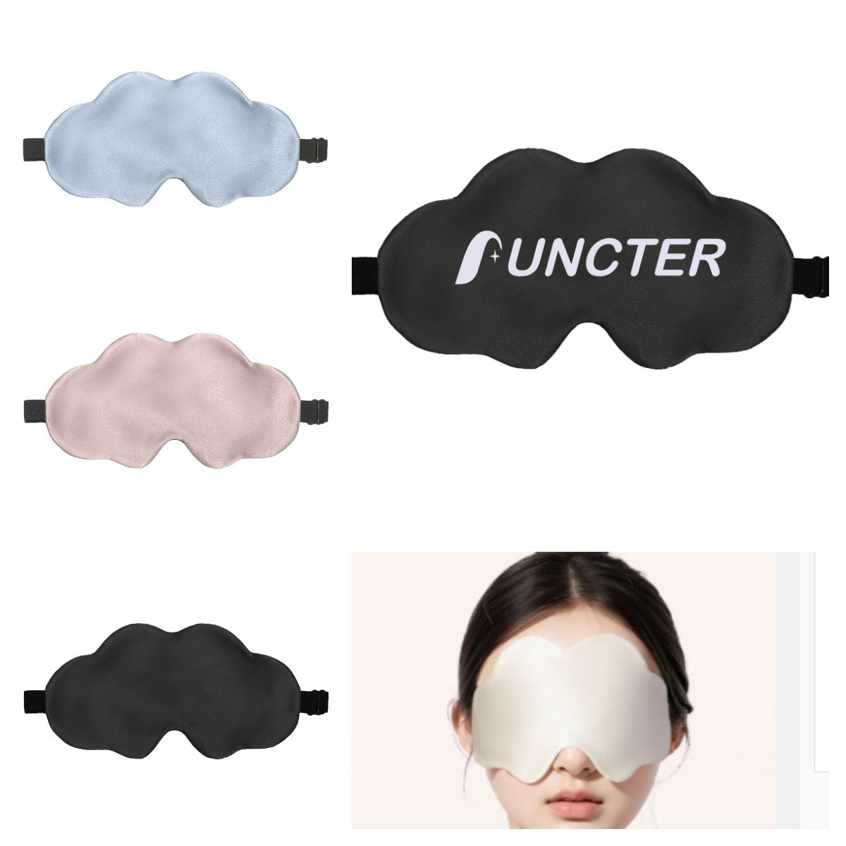 Ear Hang Silk Eye Mask Cloud Shape