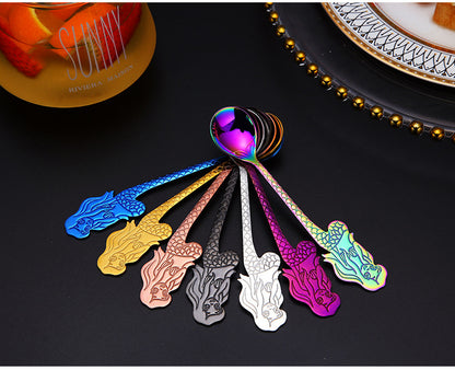 Mermaid Coffee Spoon Stainless Steel Hanging Spoon
