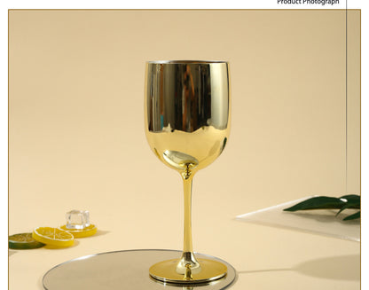 16 Oz. Electroplated Plastic Wine Glasses
