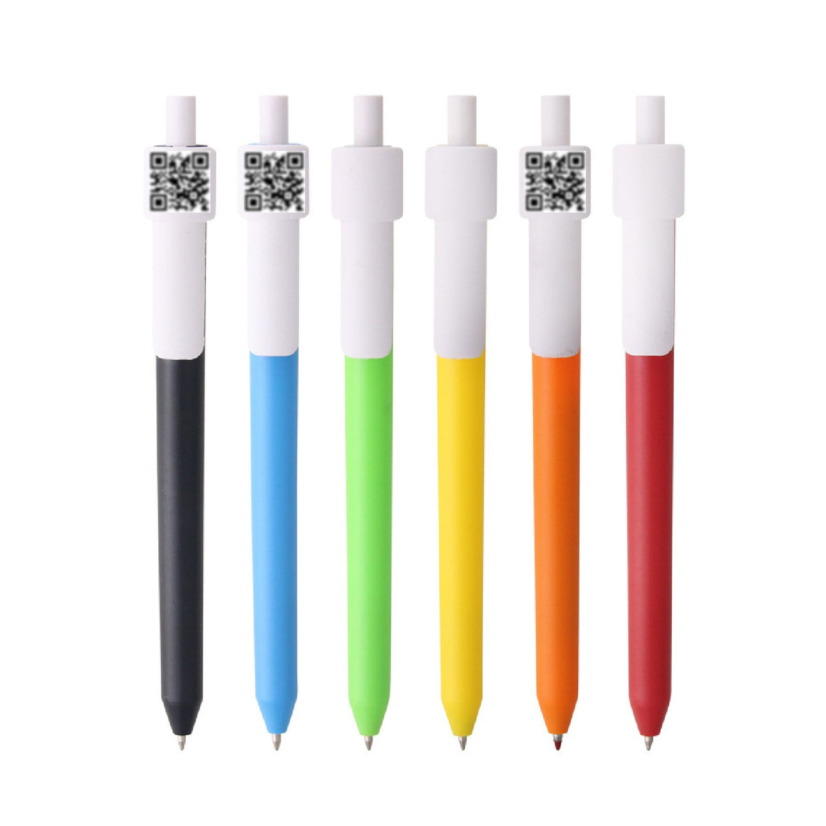 QR Code Pen Advertising Gel Ink Pen Colorful Pen Barrel Click Pen