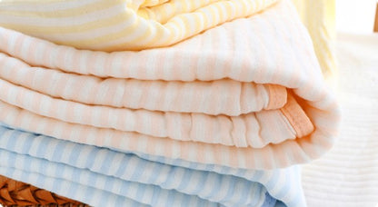 Soft 6-Layer Wash Cloths Muslin Towel Baby Bath Towel Burp Cloths Baby Toddler Blanket 43"x 43"