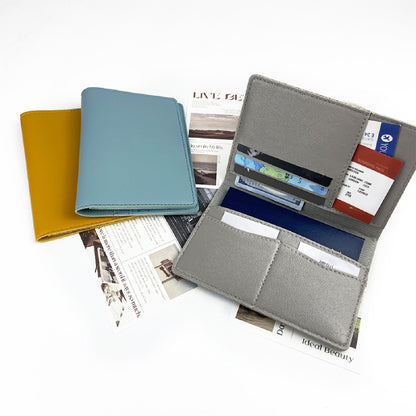 Passport Holder Card Slots Receipt Slots Passport Cover for Trip Travel Wallet Receipt Organizer