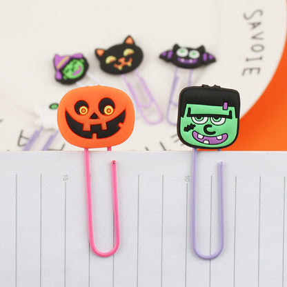 Halloween Paper Clip Custom Shaped Bookmark Clip Paper Clamp Coated Clip