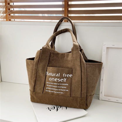 Canvas Shopping Tote Bag Single Shoulder Bag Boat Bag
