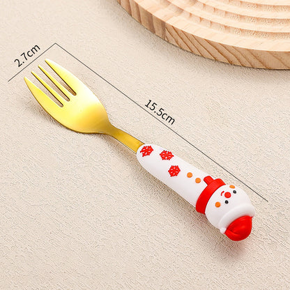 Stainless Steel Christmas Tableware 4 Piece Stainless Steel Flatware