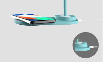 Multi-Functional 3-level Brightness Touch Control Flexible LED Desk Lamp W/Wireless Charger