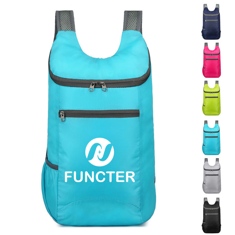 Lightweight Foldable Backpack | Water-Resistant Polyester Travel Daypack With U-Opening