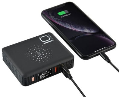 5W 10000mAh Wireless Charging Wall Charger (AC) Power Bank W/FCC Certification