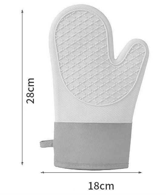 One pcs Silicone Heat Resistant Cooking Gloves Kitchen Oven Mitt for Cooking