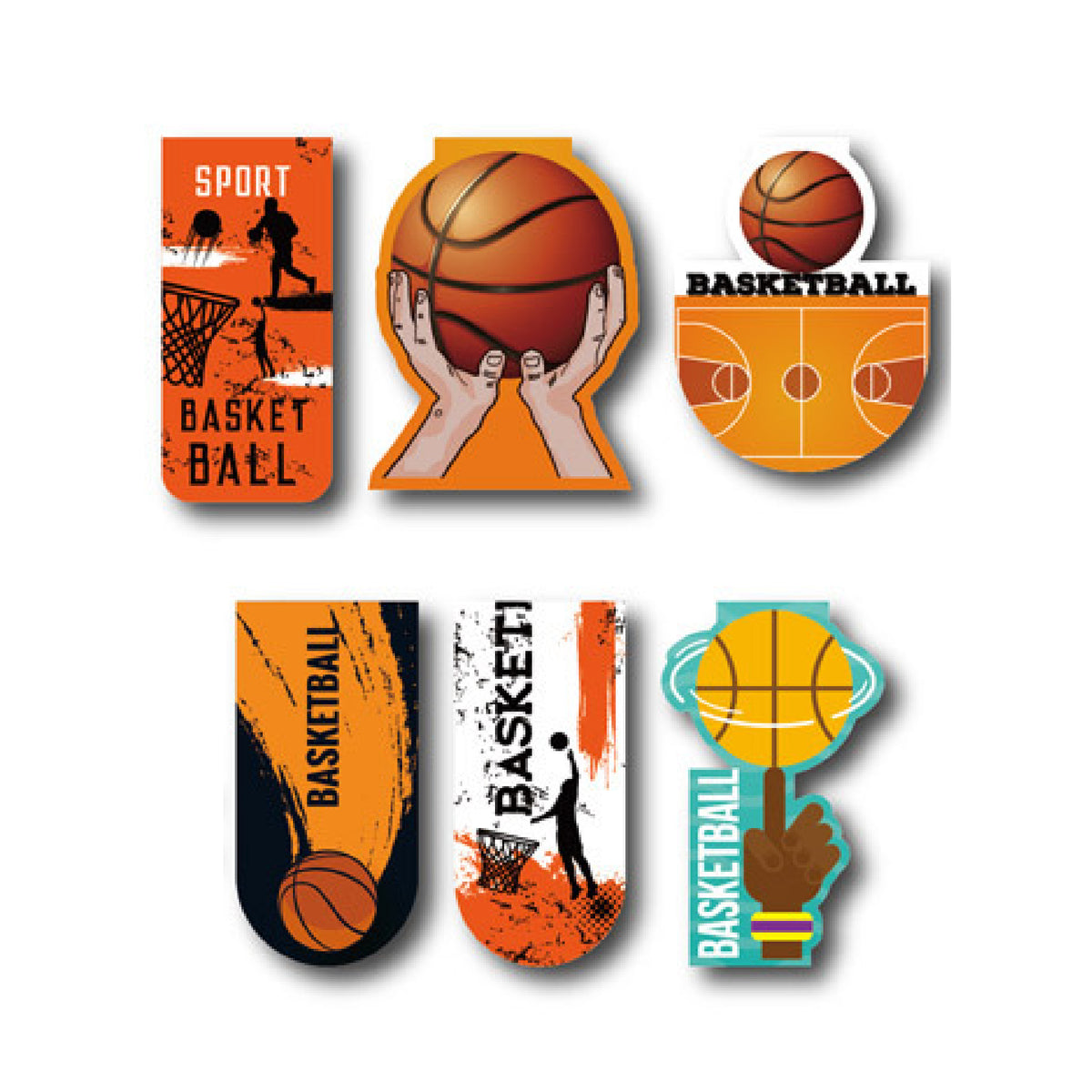 Basketball Shape Magnetic Bookmark Magnetic Clip Bookmark Basketball Gift