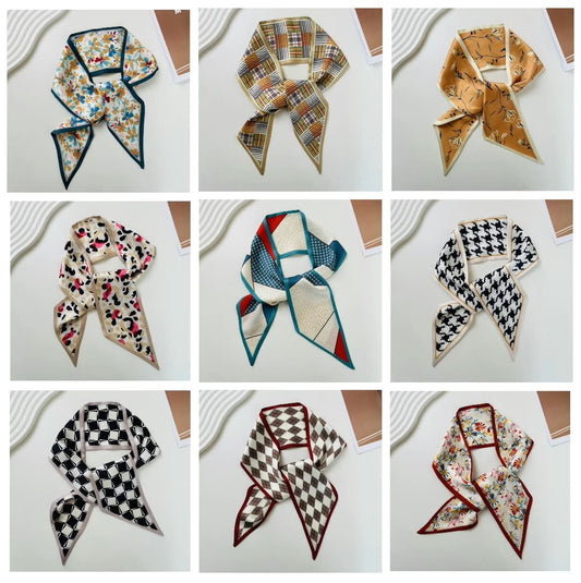 3.7x37" Imitation Silk Scarf Neck Scarf Hair Scarves