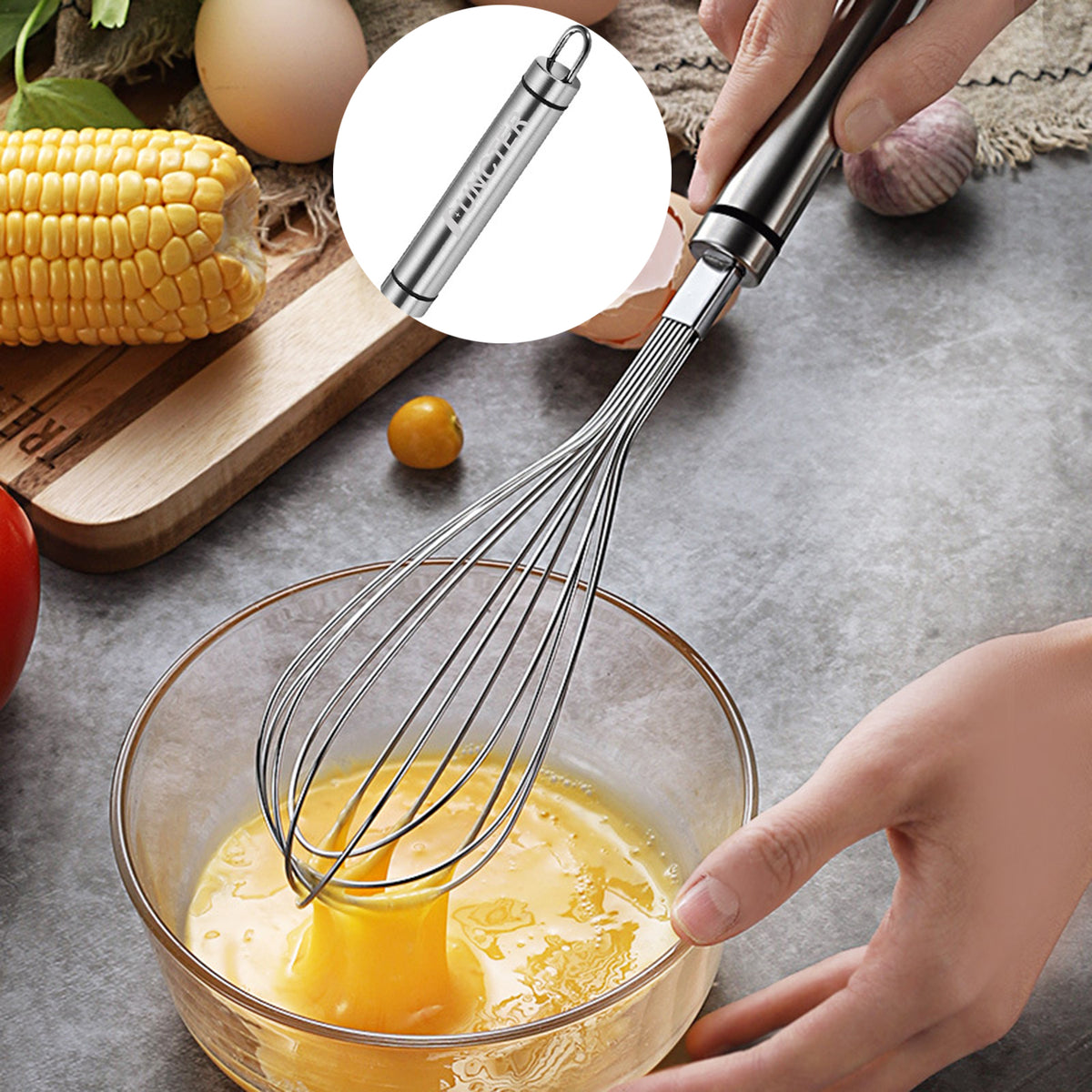 304 Stainless Steel Whisk for Cooking - M