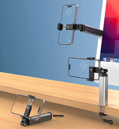 Retractable Phone Mount Hand Grip Handheld Stabilizer Vlogging Holder For Vedio Recording Selfie