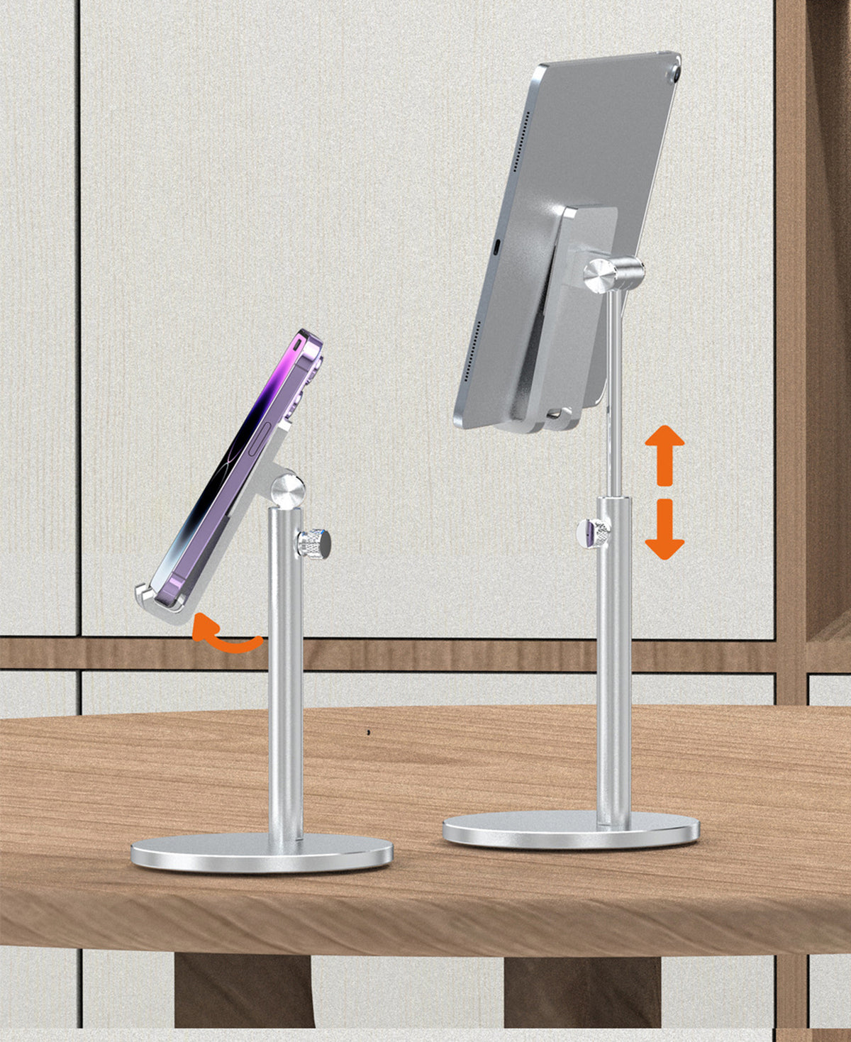 Adjustable Tablet Stand Holder Cell Phone Stand(Max 13 inch) Aluminum Alloy