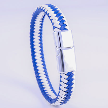 Leather Bracelet with Matel Closure