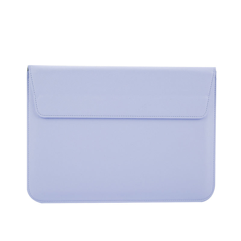 15" PU Leather Laptop Bag Foldable Stand With Magnetic Closure